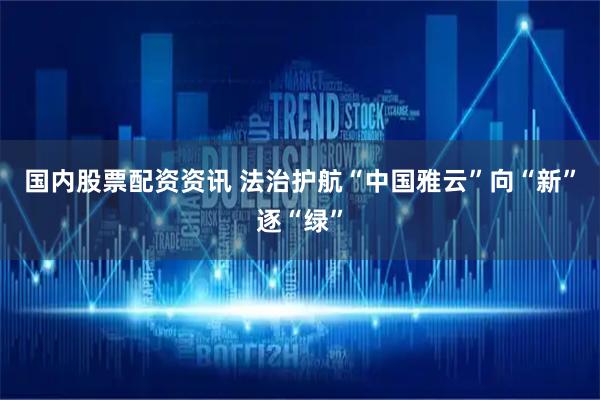 国内股票配资资讯 法治护航“中国雅云”向“新”逐“绿”