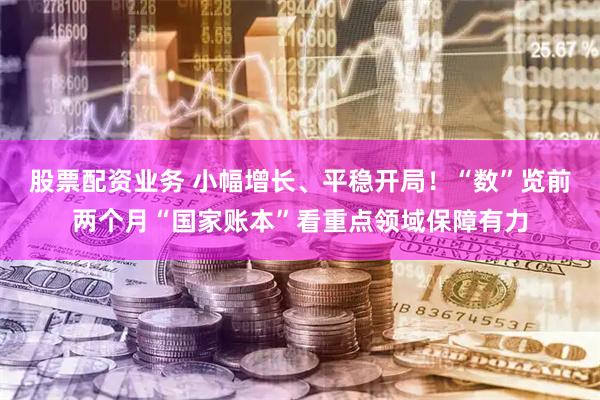 股票配资业务 小幅增长、平稳开局！“数”览前两个月“国家账本”看重点领域保障有力